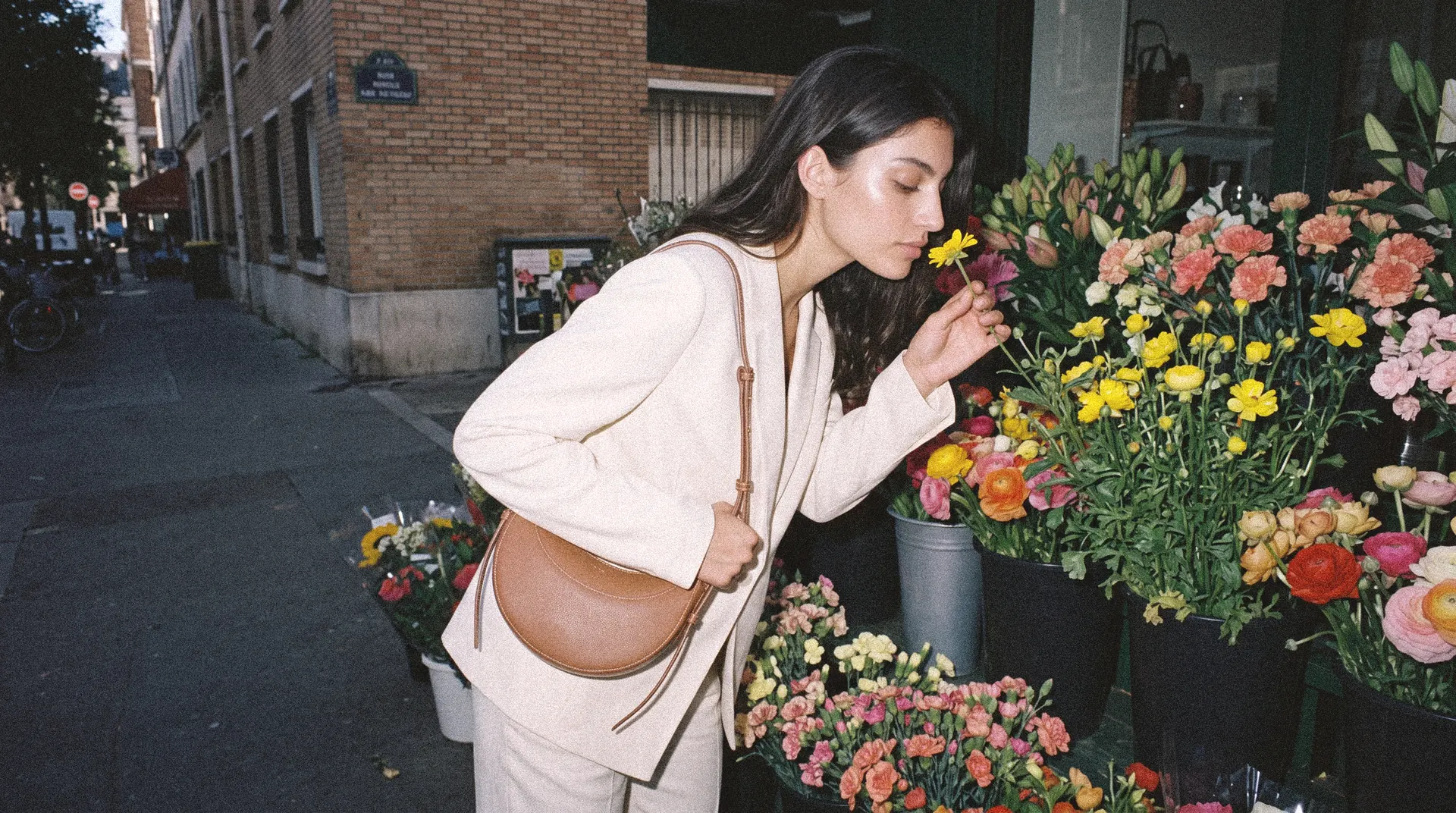 Polène Numéro Dix bag — L’Après-midi AI campaign concept 01