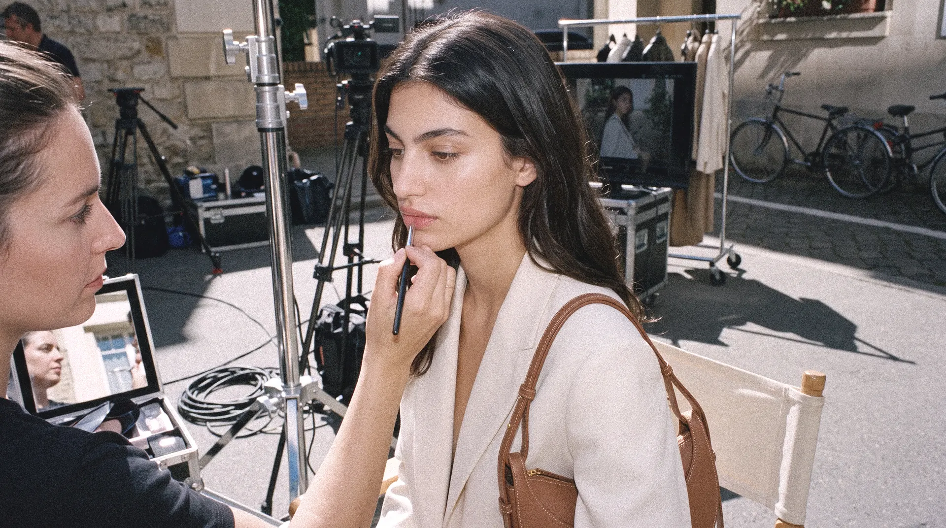 Polène Numéro Dix bag — L’Après-midi AI campaign concept 07